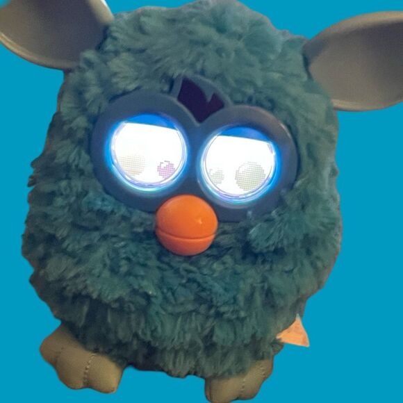 2012 Furby Boom Blue Teal Hasbro Interactive Talking Toy Tested & Working - Picture 6 of 13